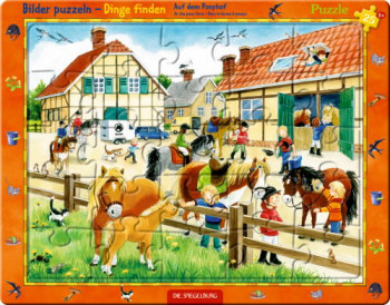 Rahmenpuzzle Auf dem Ponyhof 25 Teile