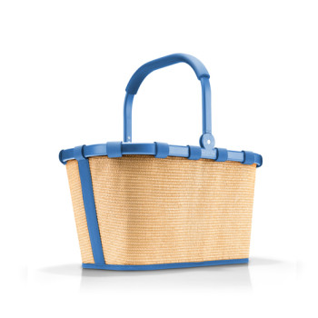 Carrybag frame raffia blue