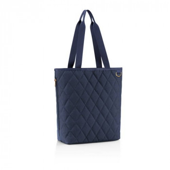 Shopper classic M rhombus midnight gold
