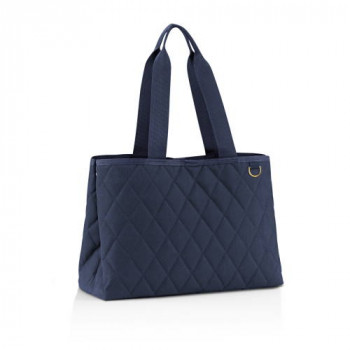 Shopper classic L rhombus midnight gold