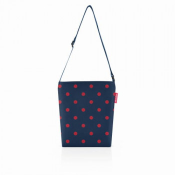 Shoulderbag S mixed dots red