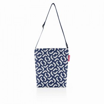 Shoulderbag S signature navy