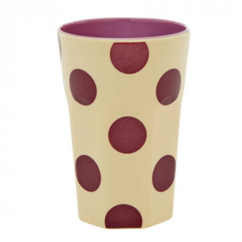 Becher groß Purple Dot