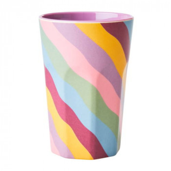Becher groß  Funky Stripes
