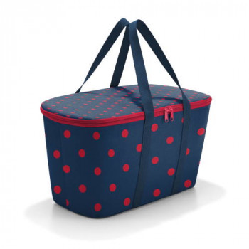 Coolerbag mixed dots red
